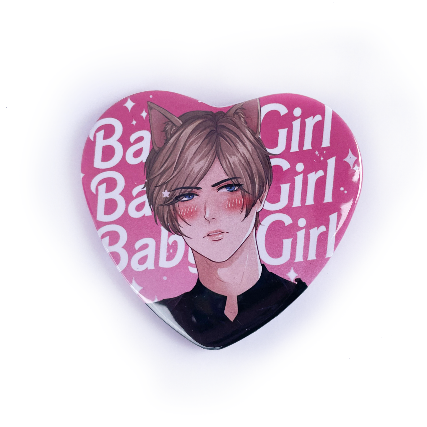 HEART BUTTON - Babygirl Leon Kennedy